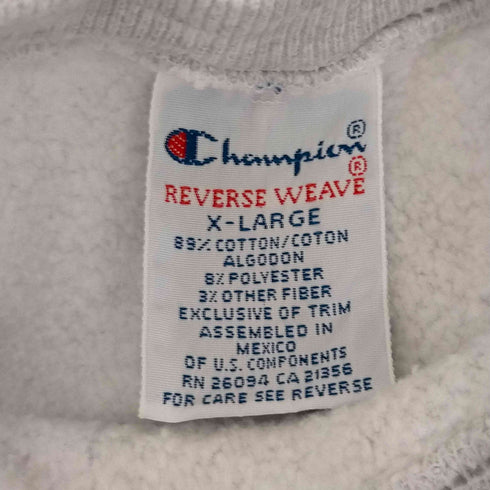 チャンピオン Champion 90S Mexico製 刺繍タグ reverse weave dallas cowboys nfl ラバープリント メンズ import:XL