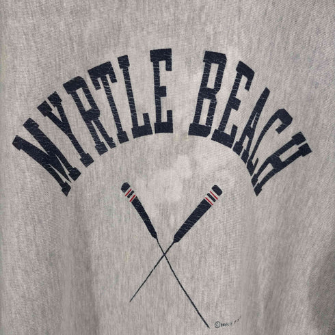 チャンピオン Champion 90S USA製 刺繍タグ reverse weave myrty reace カレッジ ラバープリント メンズ JPN:XL