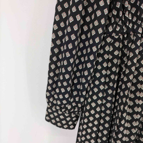 ニコルクラブ 179/WG NICOLE CLUB 総柄 L/S シャツワンピース レディース JPN:38