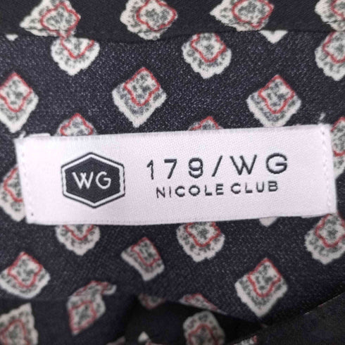ニコルクラブ 179/WG NICOLE CLUB 総柄 L/S シャツワンピース レディース JPN:38