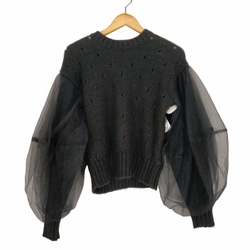 ミヤオ MIYAO チュールスリーブニット レディース ONE SIZE