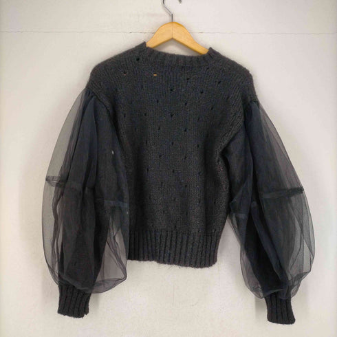 ミヤオ MIYAO チュールスリーブニット レディース ONE SIZE