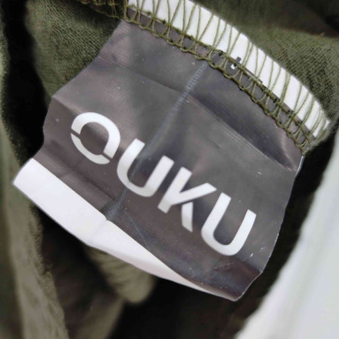 ouku ノーカラーリネンシャツ メンズ JPN:L