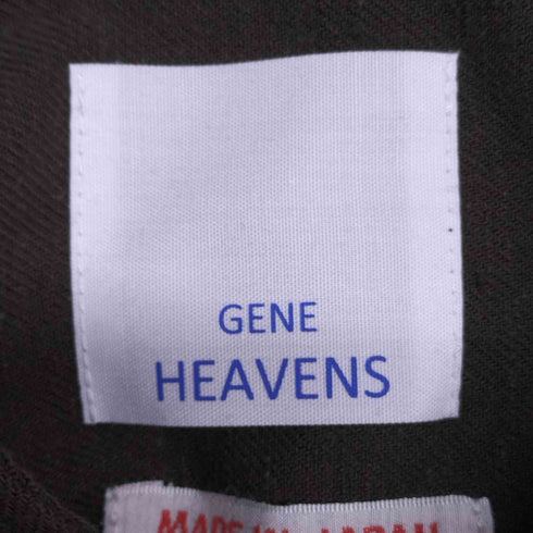 ジーン ヘブンズ GENE HEAVENS ギャザーデザインワンピース 絣 レディース FREE