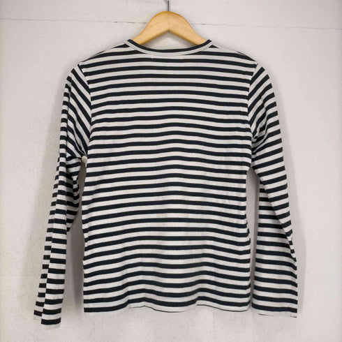 プレイコムデギャルソン PLAY COMME des GARCONS ハートロゴ刺繍ボーダーL/S TEE レディース JPN:L