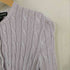 ラルフローレン RALPH LAUREN 00s インパクト21 SLIM FIT ノーカラー コットンケーブルニットカーディガン レディース import:S