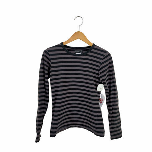 アニエスベー agnes b. PARIS コットンボーダーL/Sカットソー レディース JPN:1