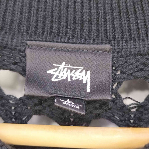 ステューシー Stussy Big Mesh Polo Sweater ビッグメッシュ ニットポロシャツ メンズ import:L
