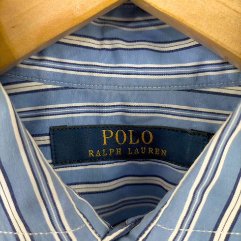 ポロラルフローレン POLO RALPH LAUREN フリル ストライプシャツワンピース レディース JPN:0