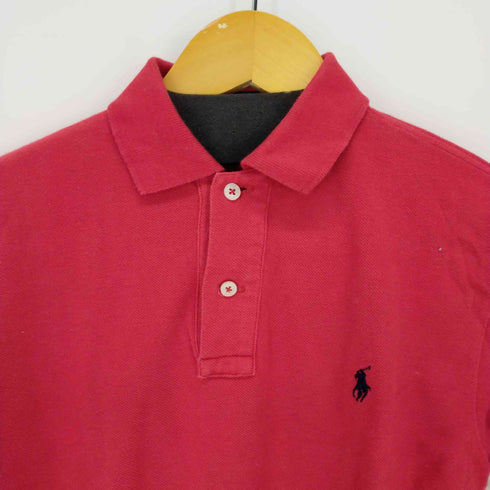 ポロバイラルフローレン Polo by RALPH LAUREN スモールポニー刺繍 S/S ポロシャツ レディース import:M