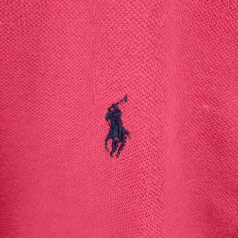 ポロバイラルフローレン Polo by RALPH LAUREN スモールポニー刺繍 S/S ポロシャツ レディース import:M