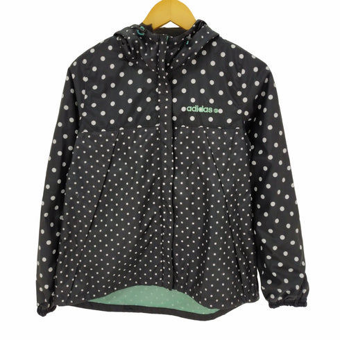 アディダス adidas ドット柄 マウンテンパーカー ナイロンジャケット レディース import:M