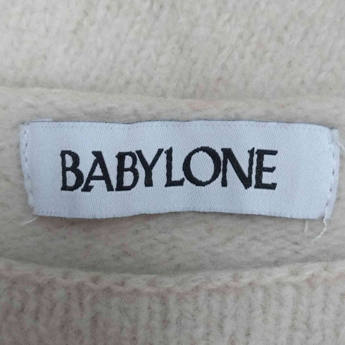バビロン BABYLONE チャイニーズ ラクーン ウール サイドスリット ニット レディース FREE
