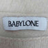 バビロン BABYLONE チャイニーズ ラクーン ウール サイドスリット ニット レディース FREE