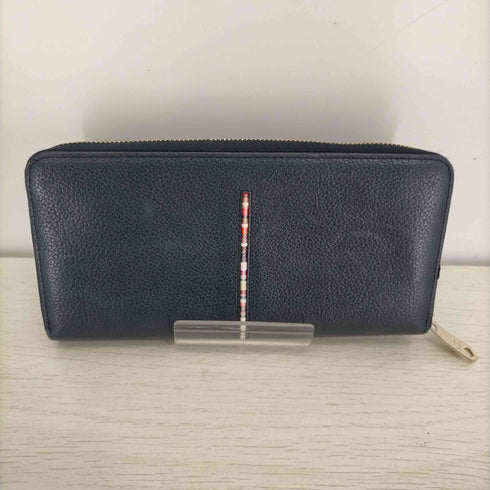 ポールスミス Paul Smith ロゴ刻印 ラウンドジップウォレット 長財布 レディース