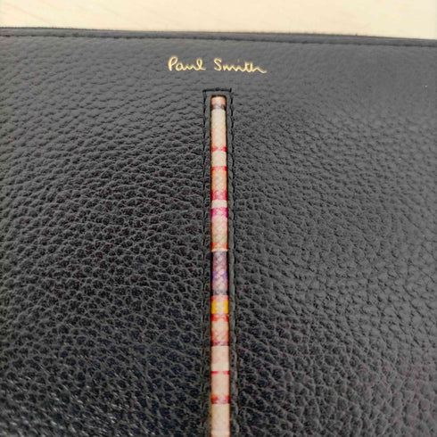 ポールスミス Paul Smith ロゴ刻印 ラウンドジップウォレット 長財布 レディース