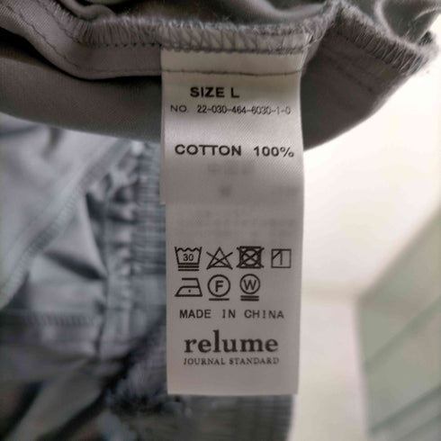 ジャーナルスタンダードレリューム JOURNAL STANDARD relume CALIFORNIA ライトシェフスラブパンツ メンズ JPN:L
