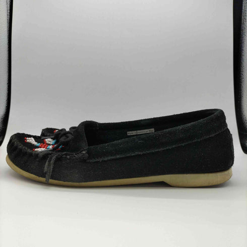 ミネトンカ Minnetonka ビーズデザイン フリンジ スウェード モカシン シューズ レディース JPN:24