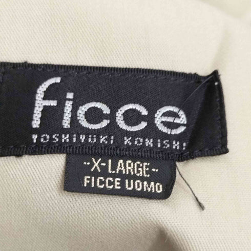 フィッチェ ヨシユキ コニシ ficce YOSHIYUKI KONISHI 2タック ウールギャバジン ワイドスラックスパンツ メンズ JPN:XL