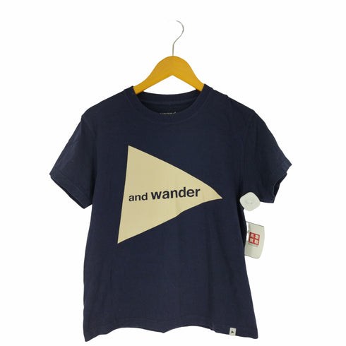 アンドワンダー and wander ロゴプリント半袖Tシャツ メンズ 2