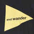 アンドワンダー and wander ロゴプリント半袖Tシャツ メンズ 2