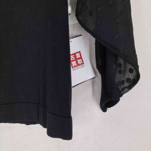 ビューティーアンドユースユナイテッドアローズ BEAUTY & YOUTH UNITED ARROWS ドットシフォンジャカード6分袖ニット レディース FREE