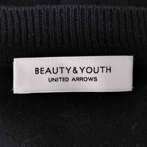 ビューティーアンドユースユナイテッドアローズ BEAUTY & YOUTH UNITED ARROWS ドットシフォンジャカード6分袖ニット レディース FREE