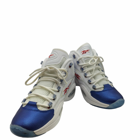 リーボック Reebok QUESTION MID WHITE/CLASSIC COBALT/CLEAR メンズ JPN:26.5