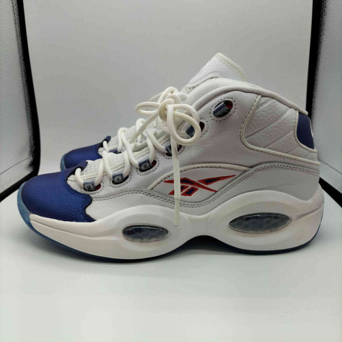 リーボック Reebok QUESTION MID WHITE/CLASSIC COBALT/CLEAR メンズ JPN:26.5