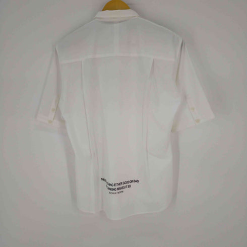 ニコルクラブフォーメン NICOLE CLUB FOR MEN プリントS/S シャツ メンズ 46