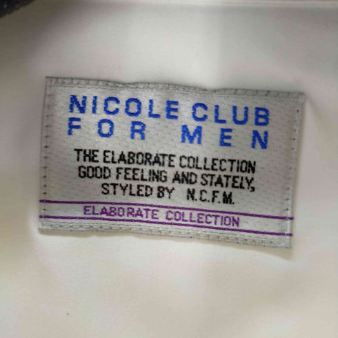 ニコルクラブフォーメン NICOLE CLUB FOR MEN プリントS/S シャツ メンズ 46