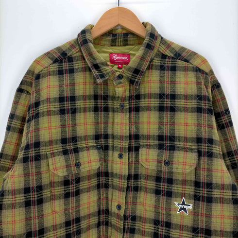 シュプリーム Supreme Quilted Plaid Flannel Shirt メンズ import:XL
