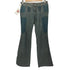 オークリー OAKLEY 00s Y2K rare japanese 切替変形フレアデニムパンツRED CORE DENIM UTILITY PANTS レディース UK8