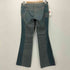 オークリー OAKLEY 00s Y2K rare japanese 切替変形フレアデニムパンツRED CORE DENIM UTILITY PANTS レディース UK8
