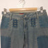 オークリー OAKLEY 00s Y2K rare japanese 切替変形フレアデニムパンツRED CORE DENIM UTILITY PANTS レディース UK8