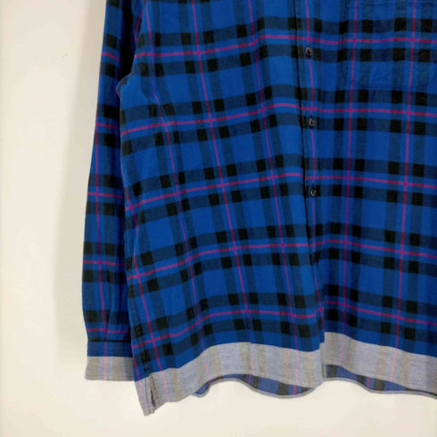 ユニフォームエクスペリメント uniform experiment LINE FLANNEL BIG REGULAR COLLAR SHIRT メンズ JPN:4