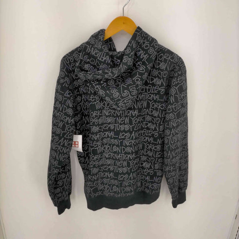 ステューシー Stussy 総ロゴプリントジップアップパーカー メンズ import:M