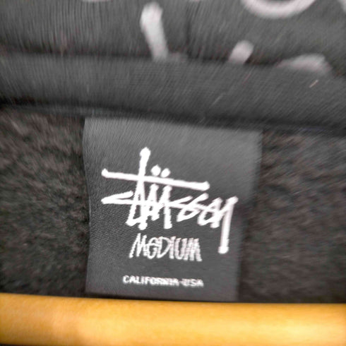 ステューシー Stussy 総ロゴプリントジップアップパーカー メンズ import:M
