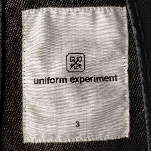 ユニフォームエクスペリメント uniform experiment 20AW 4WAY STRETCH 2BUTTON JACKET メンズ JPN:3