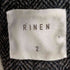 リネン RINEN チンスト ヘリンボーン フラップポケット ウールツイードジャケット メンズ JPN:2