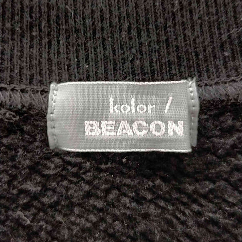 カラー ビーコン kolor BEACON 23AW ロゴプリントクルーネック裏起毛トレーナー メンズ JPN:3