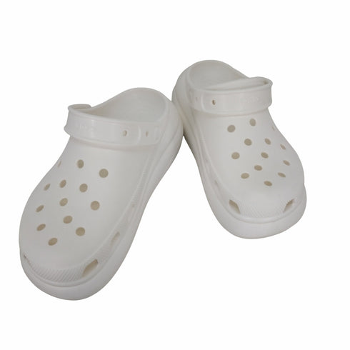 クロックス crocs CLASSIC CRUSH CLOG WHITE/BLANC クラッシュ クロッグ 厚底サンダル レディース JPN:24