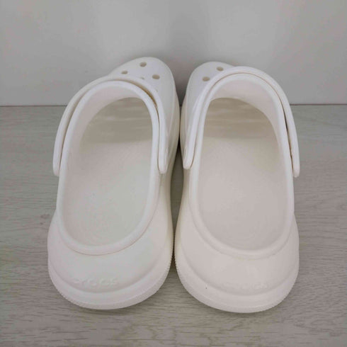 クロックス crocs CLASSIC CRUSH CLOG WHITE/BLANC クラッシュ クロッグ 厚底サンダル レディース JPN:24
