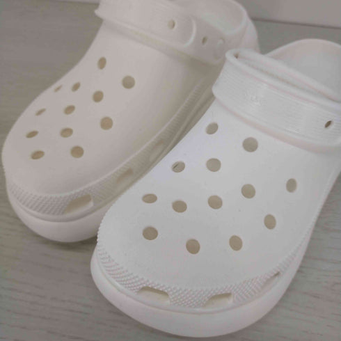 クロックス crocs CLASSIC CRUSH CLOG WHITE/BLANC クラッシュ クロッグ 厚底サンダル レディース JPN:24