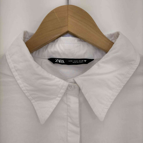 ザラ ZARA オーバーサイズ バックタイシャツブラウス レディース import:M