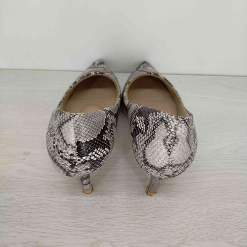 ランダコットンステップ RANDA COTTON STEPS パイソン柄 ヒールパンプス レディース JPN:24.5
