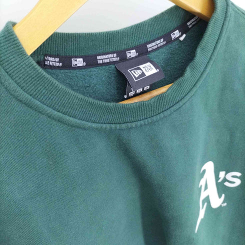 ニューエラ NEW ERA グリッド ロゴ オークランド アスレチックス マンツーマン スウェット メンズ import:L