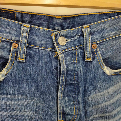 リーバイス Levis 501 裏ボタン359刻印 フィリピン製 ボタンフライデニムハーフパンツ メンズ 29/15