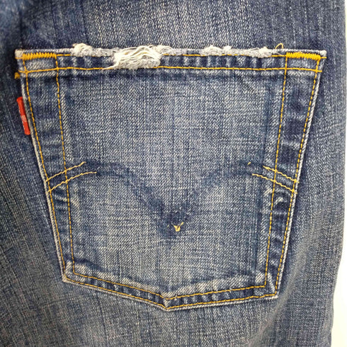 リーバイス Levis 501 裏ボタン359刻印 フィリピン製 ボタンフライデニムハーフパンツ メンズ 29/15