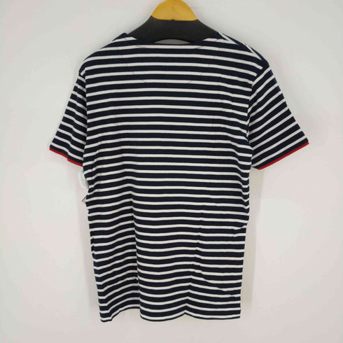 バーバリーブラックレーベル BURBERRY BLACK LABEL スモールロゴ刺繍 ボーダー S/S TEE メンズ 3
